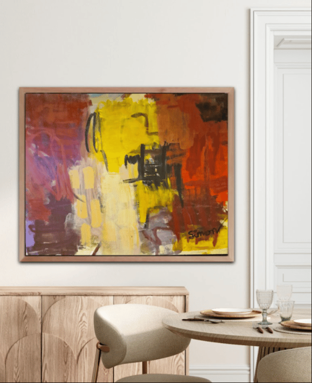 Maleri 80X100cm SOLD billede 3