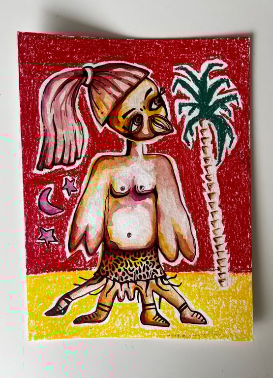 Fugl ved palme billede 2