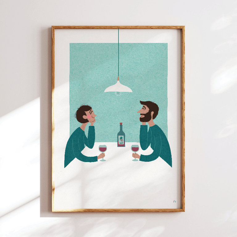 Rødvinshyggeligt – plakat billede 3