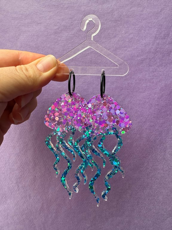 Store gopler i lilla/blå mix