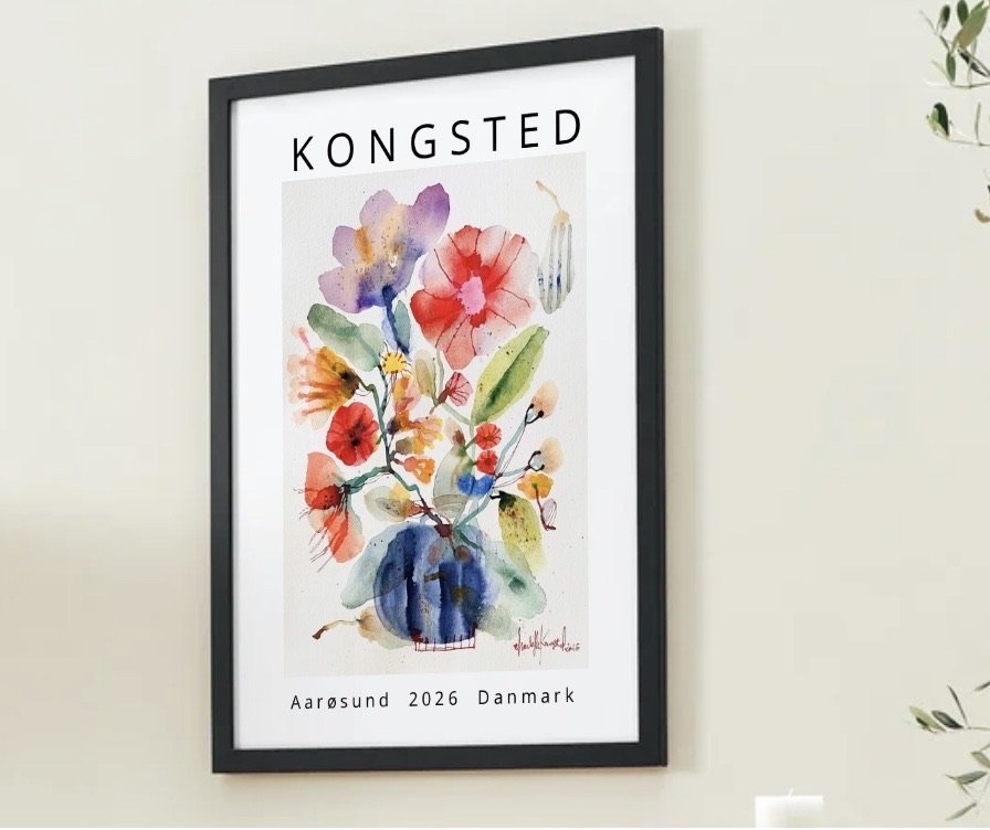 Flyvende pærer og vilde blomster #1 - print billede 4