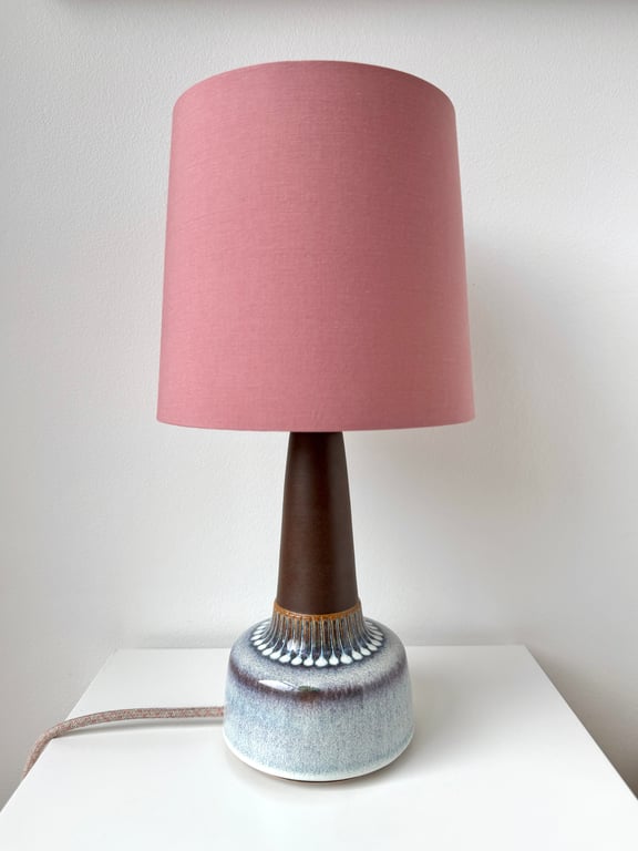 Upcycled vintage bordlampe - Søholm Keramik