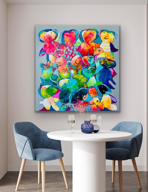 120cm x 120cm billede 4