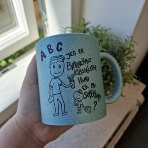 Krus: Jeg er børnehaveklasseleder, hvad er din superkraft Lys Blå Glimmer – produktbillede