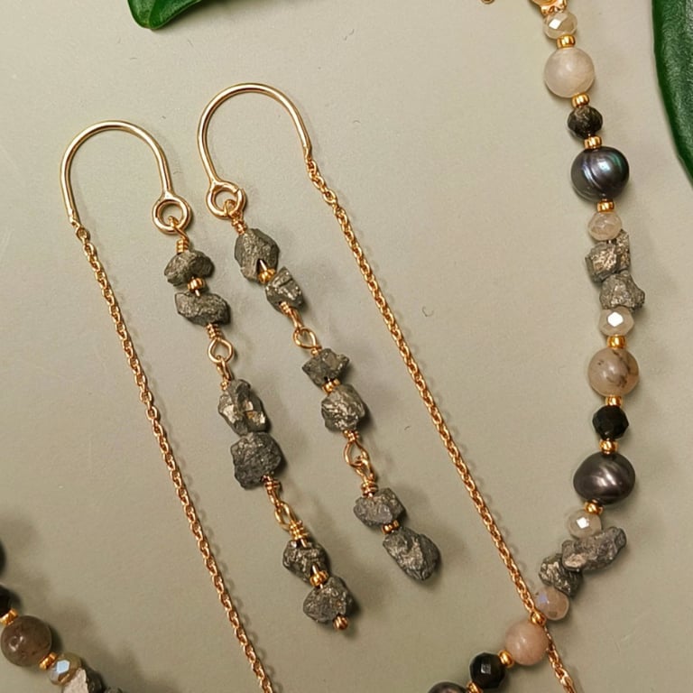 Guldgraver øreringe billede 2