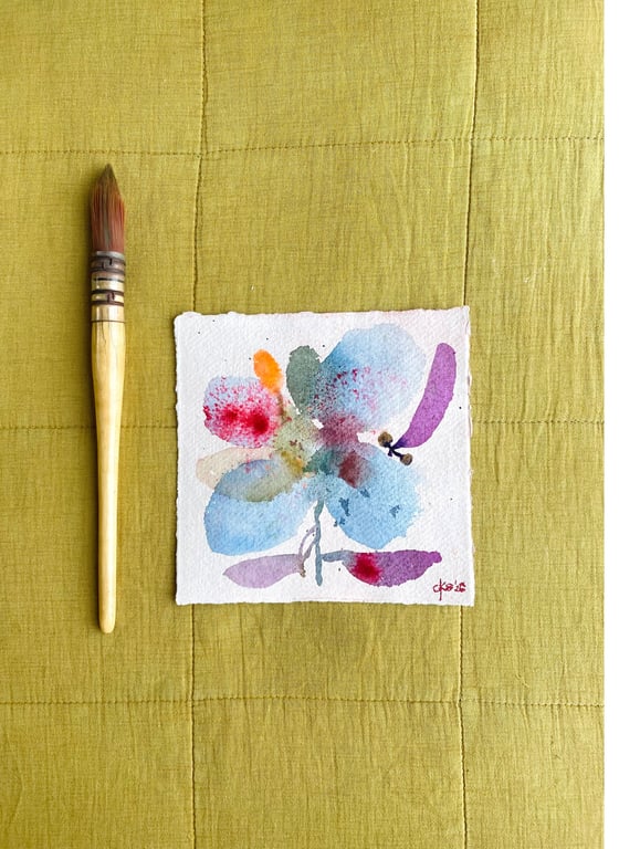 4 små blå lilla - kollektion