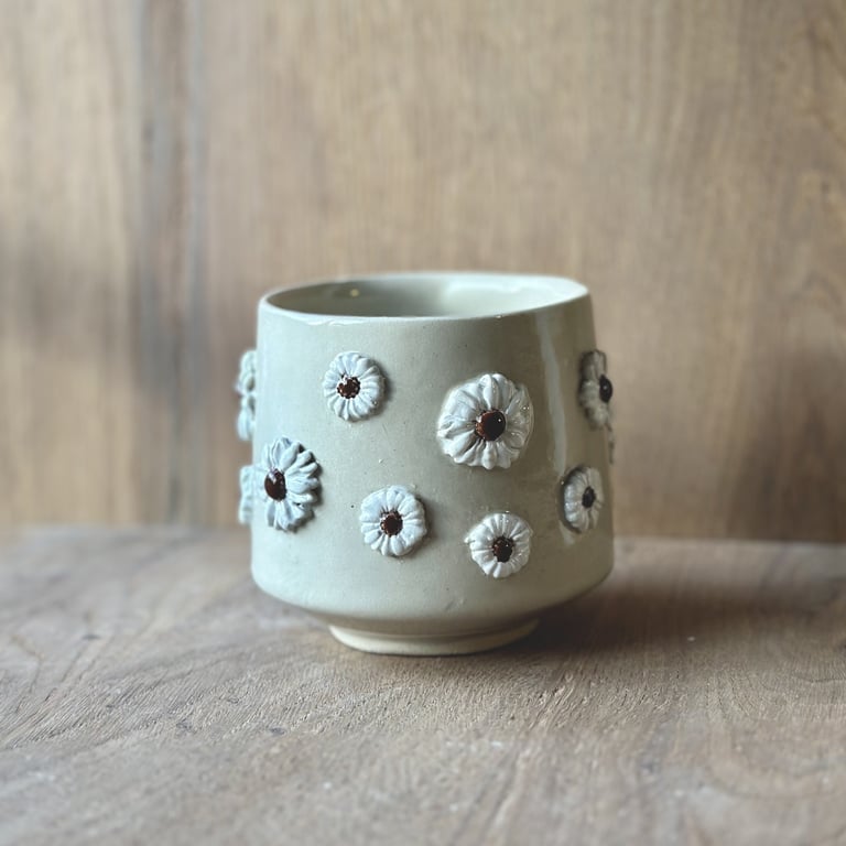 Flower kop m/små blomster