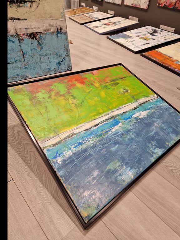 #1312  80 x 100 cm med ramme  SOLD billede 4