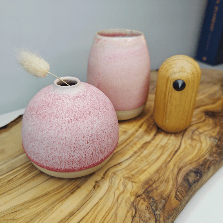 Lyserød mini vase