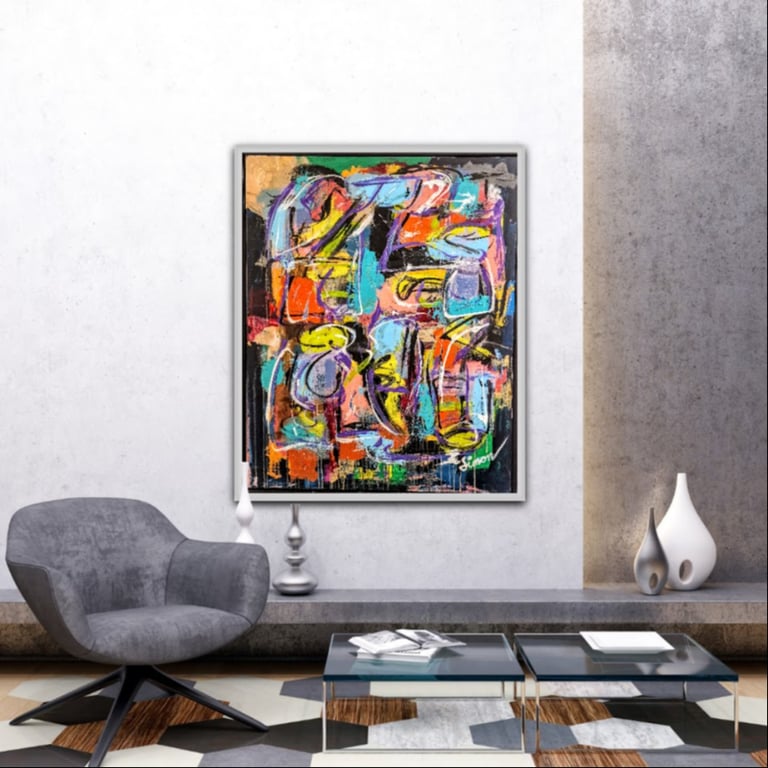 #1110 Maleri 80X100 cm SOLD