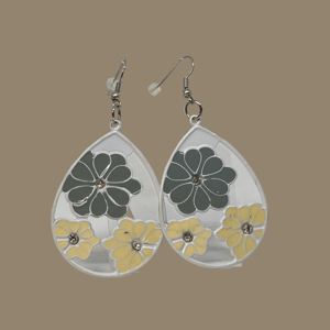 Hvide Øreringe – produktbillede