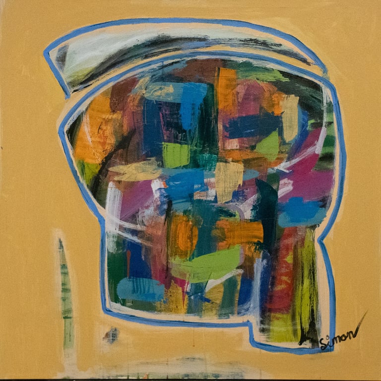 #1120 Maleri 100X100cm SOLD billede 2