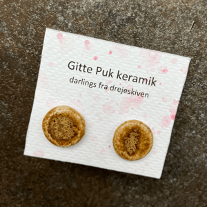 Øreringe - gylden – produktbillede