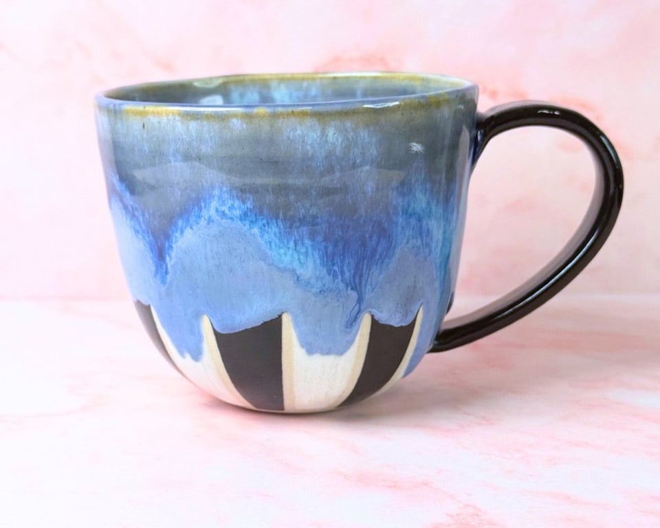 Tivoli kop i blå nuancer