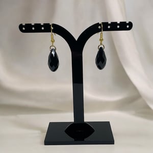 Sorte Øreringe – produktbillede