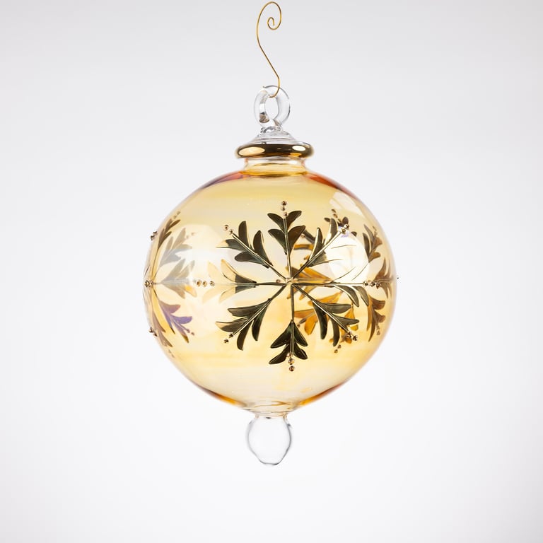 JULEKUGLE DESIGN 1007 GOLDEN MED GULD billede 4