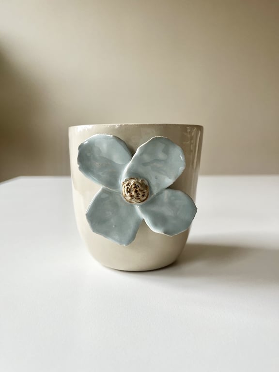 Blå blomsterkop No.9