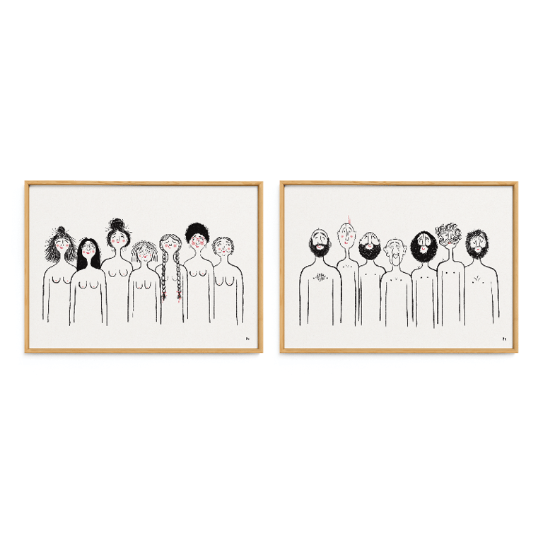 Badefolk – plakatserie billede 2