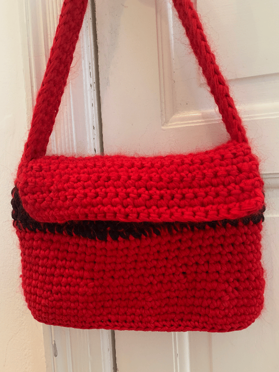 Hæklet crossbody taske