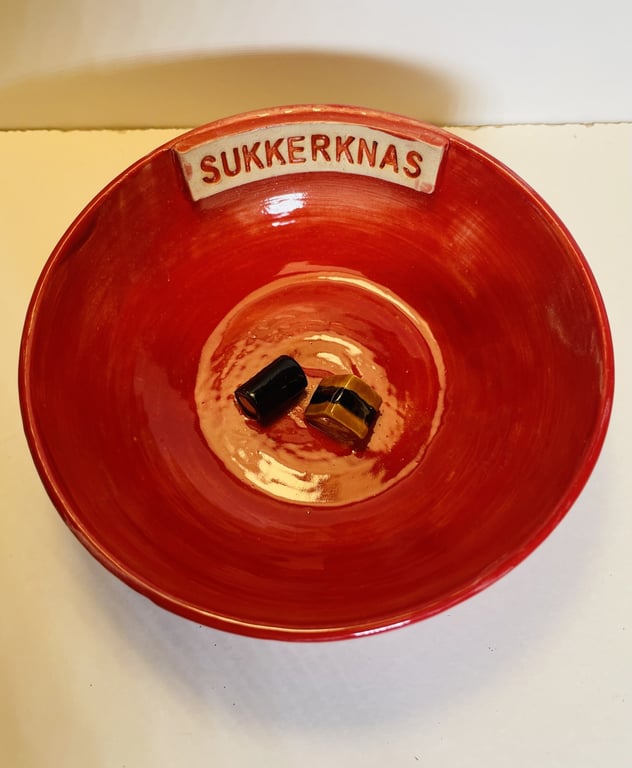  Keramik Skål -  Sukkerknas 