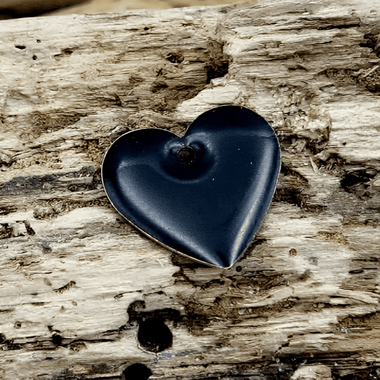Emalje hjerter -store sorte.  billede 2