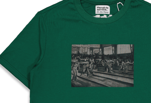 The Loose Company, Bowling T-Shirt, Dark Green, Str. S, L & XL (2)