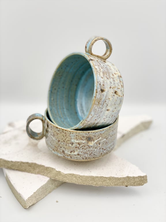 Kanso serien: Blå/grå med hank billede 2