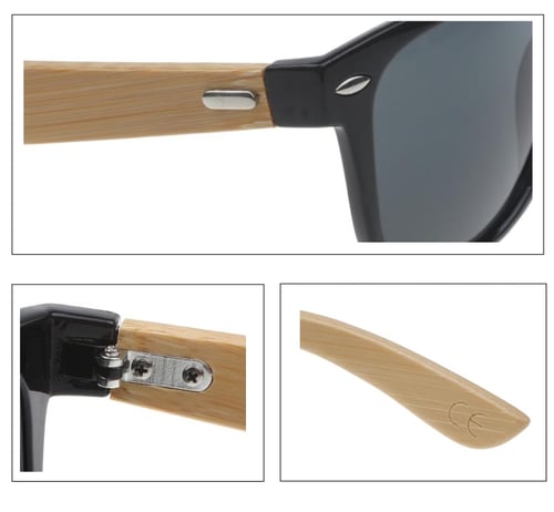 Wayfarer-Sonnenbrille aus Bambus (2)