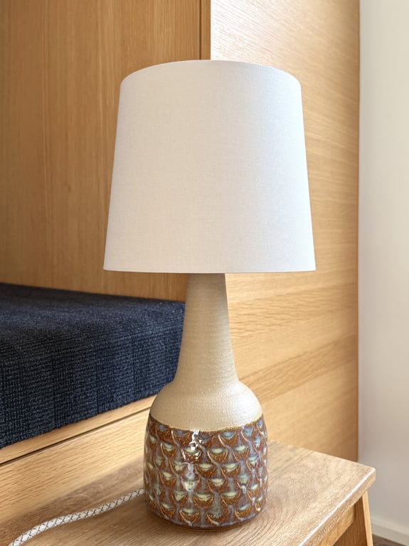 Upcycled vintage bordlampe - Søholm Keramik