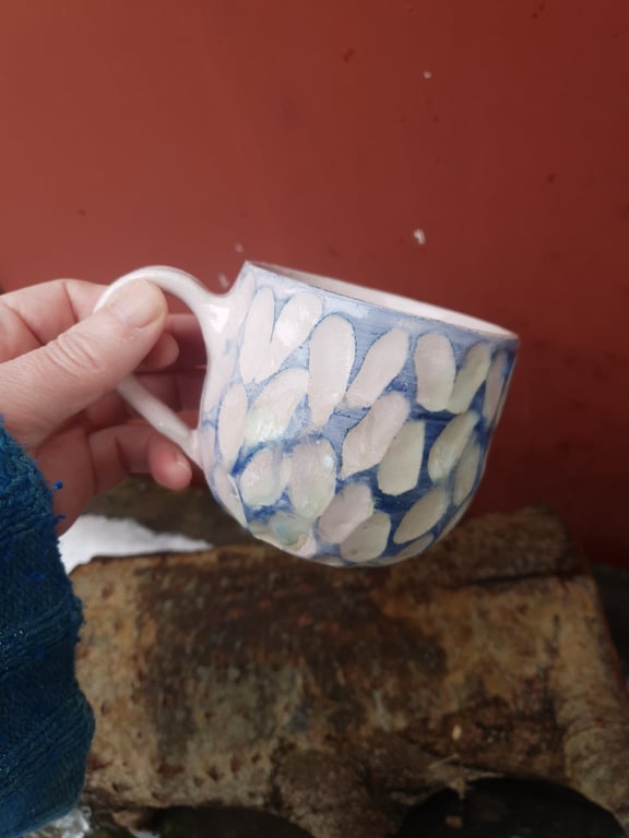 Rosa og blå kop (3dl) billede 2