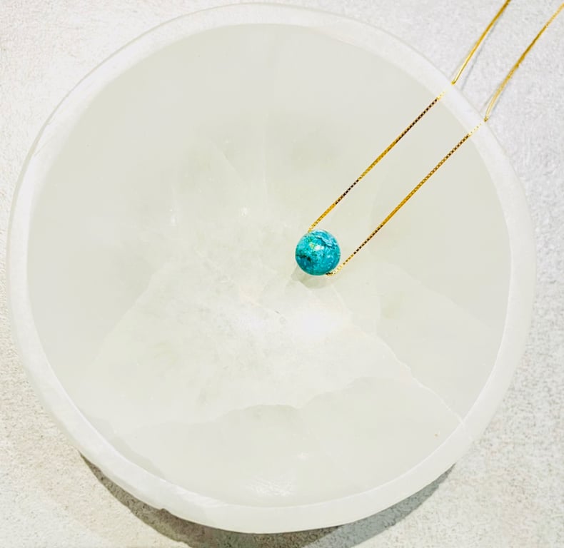 Chrysocolla- vedhæng billede 3