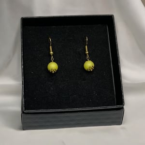 Gule Øreringe – produktbillede