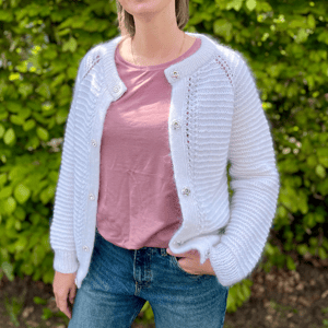 Stripe Cardigan strikkeopskrift – produktbillede