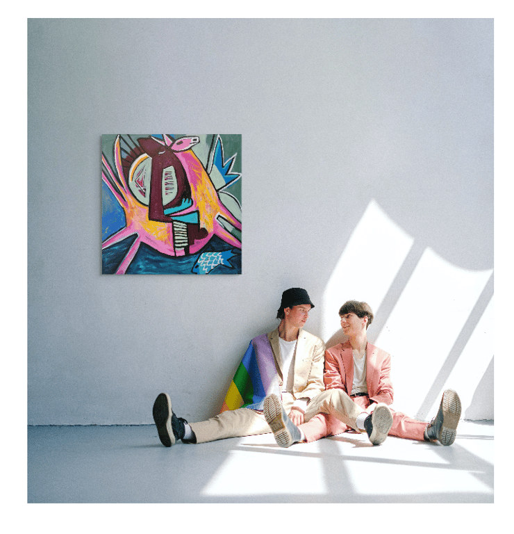 Kriger til hest 80x80 cm billede 3