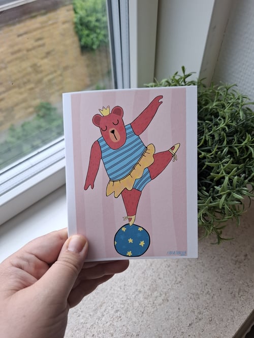 Kort: cirkus bjørn