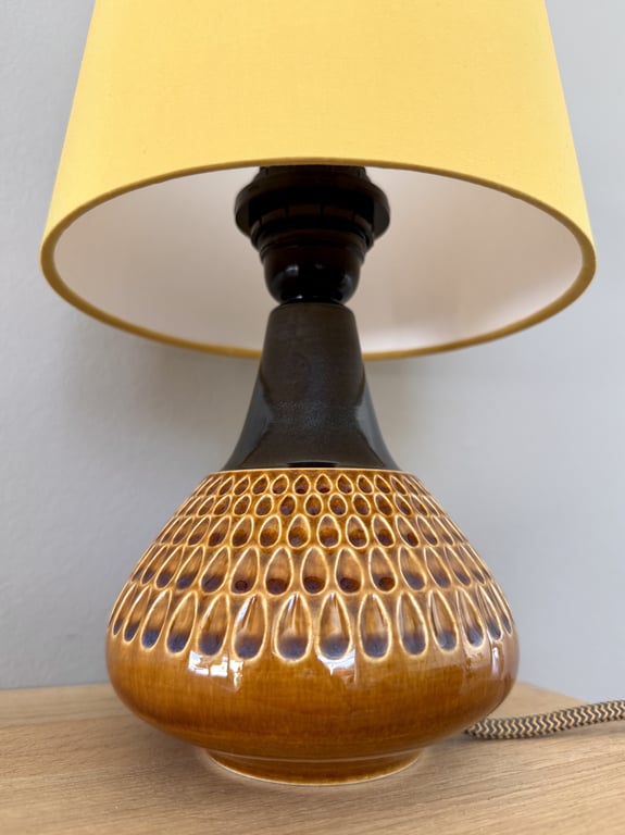 Upcycled vintage bordlampe - Søholm Keramik billede 2