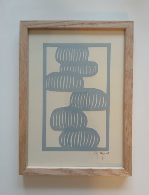 A5 papercut, indrammet 