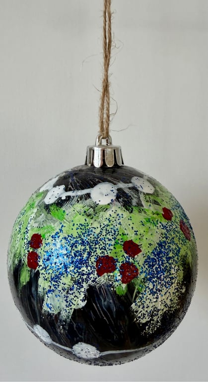 Kunst julekugle 48