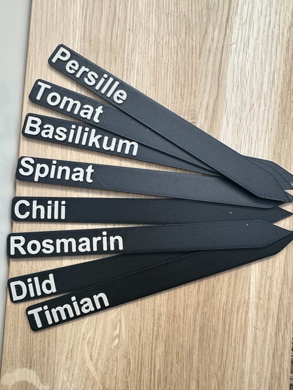 Plante skilte 175mm - inkl. personlig tilpasning (10 Stk.)