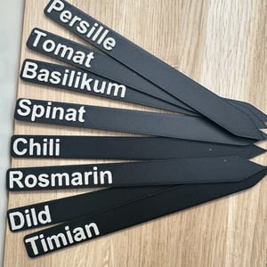 Plante skilte 175mm - inkl. personlig tilpasning (10 Stk.) – produktbillede
