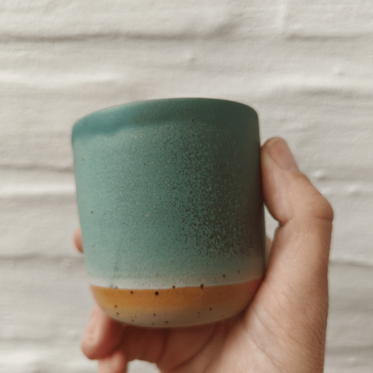 Grøn espresso kop  billede 5