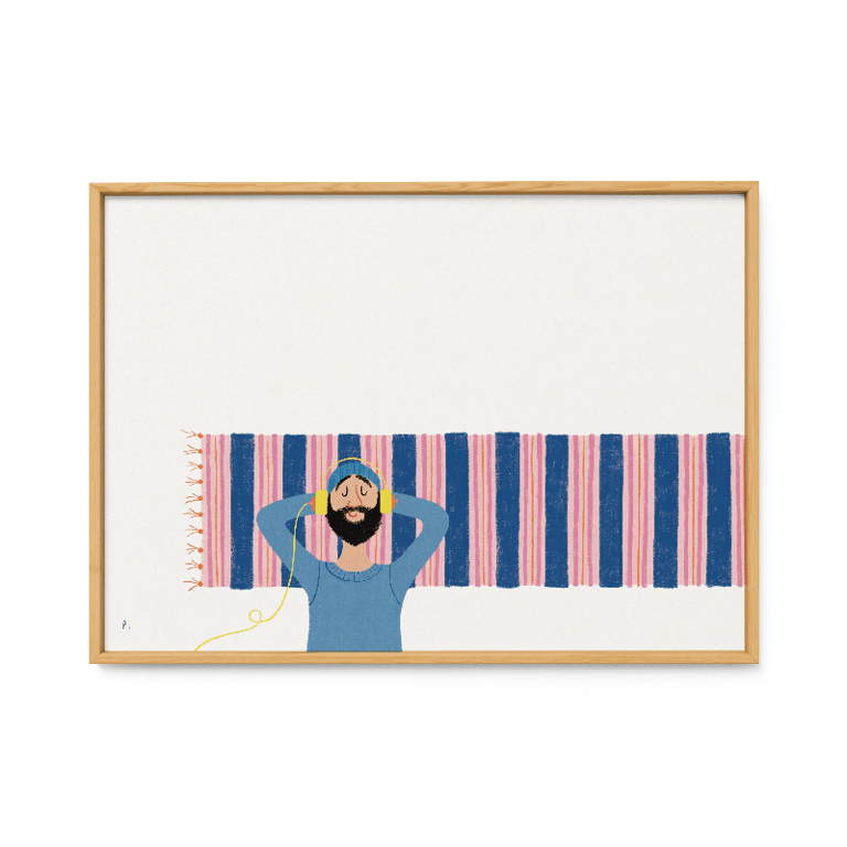 Stribet fredsommelighed – plakat billede 2