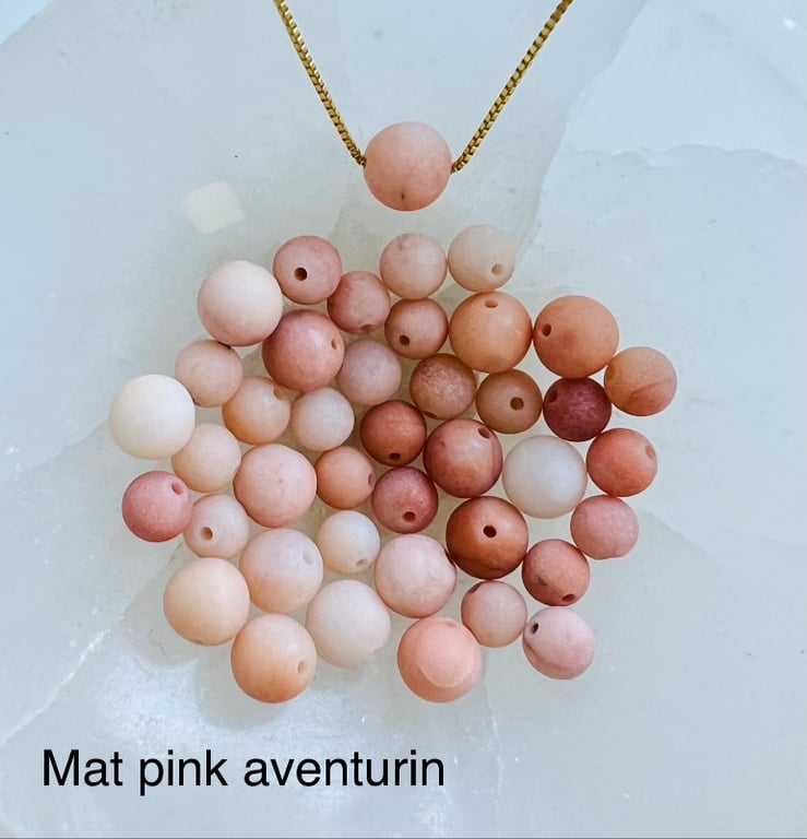 Pink Aventurin- vedhæng billede 4