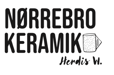 Logo for Nørrebrokeramik.dk (firmanavn, OHØJ)