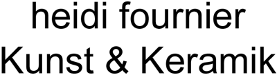 Logo for heidi fournier kunst &amp; keramik 