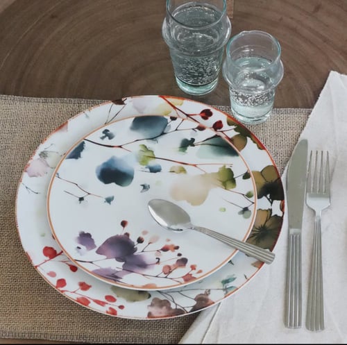 AQUARELLE Desserttallerken 20 cm.  (4)