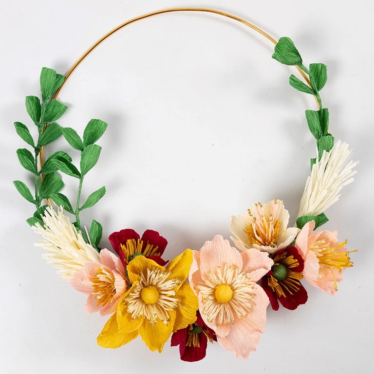 DIY Kit Crepepapir - Krans