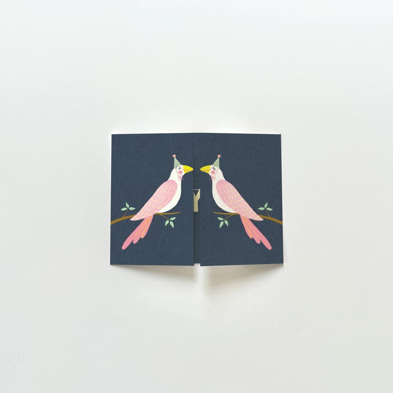 Festlige fugle – foldekort  billede 3