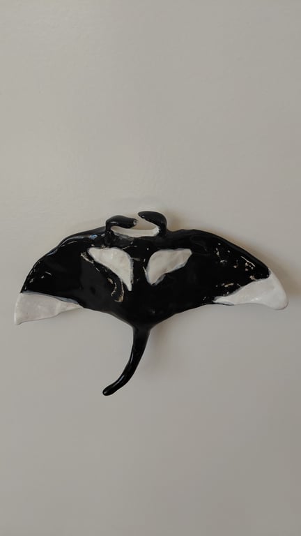 væghængt Mantaray  billede 2