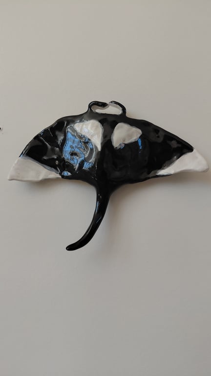 væghængt Mantaray  billede 3